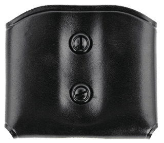 Galco Double Style Magazine carrier for Glock 35 mags features a black leather construction